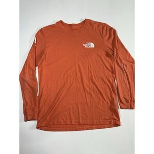 The North Face Hit Graphic Long Sleeve T-Shirt Mens Size Medium Cotton Blend